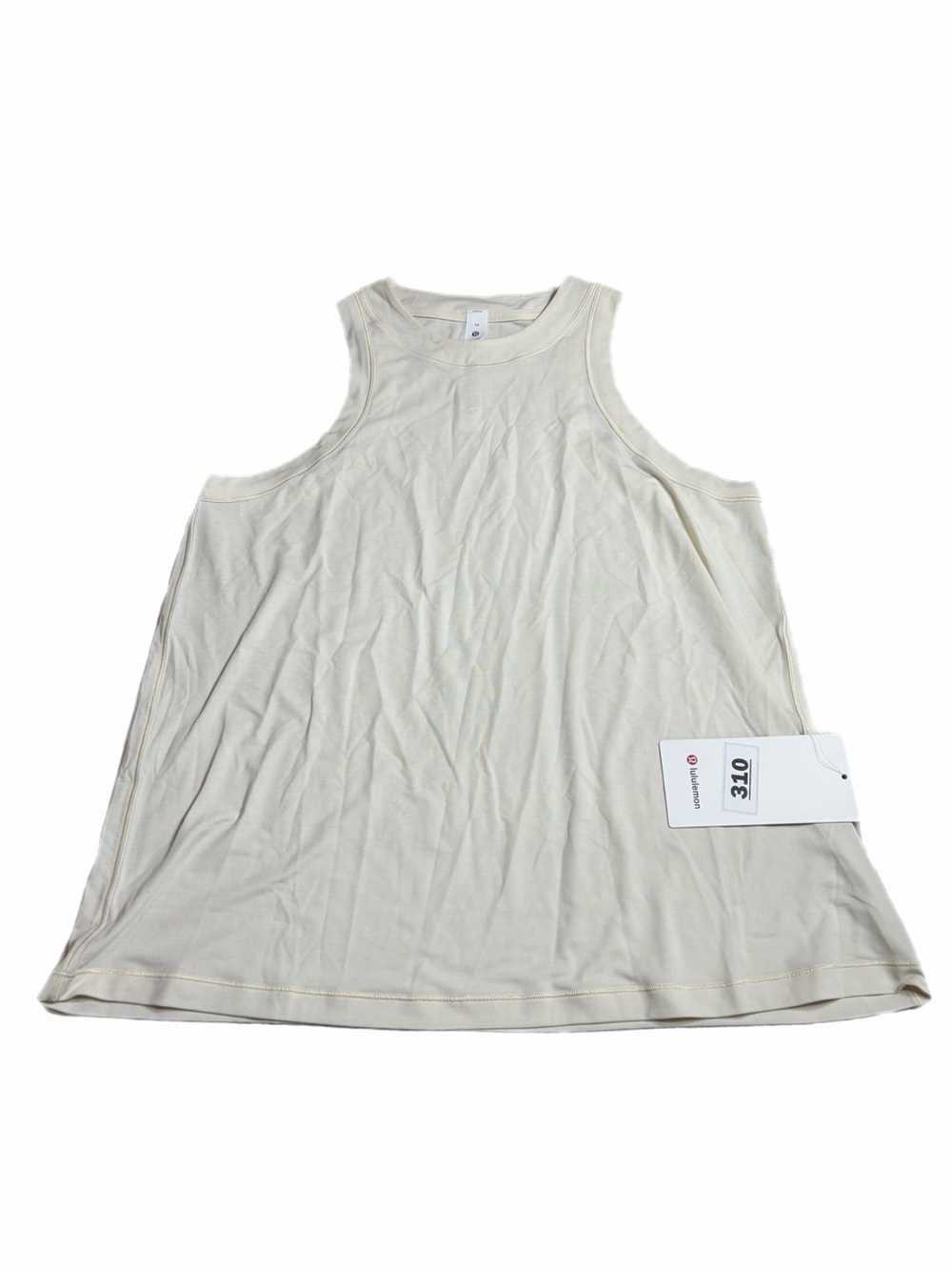 NWT Lululemon Jersey Training Tank Top (Light Ivory) Size 12